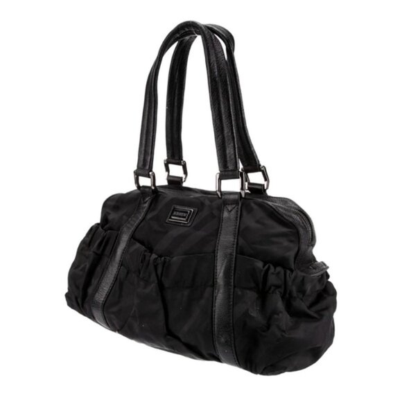 BURBERRY Nylon Check Shoulder Hand Bag - Picture 3 of 16